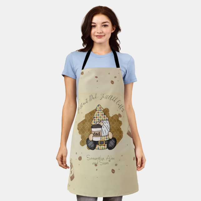 Personalize for Coffee Lover Dad | Vintage Apron (Worn)