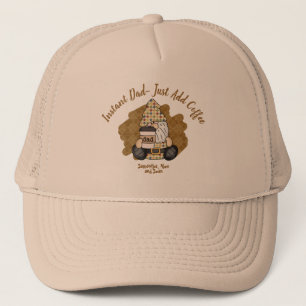 Personalize for Coffee Lover Dad   Vintage Trucker Hat