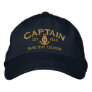 Personalize for Year Name Captain LifeSaver Anchor Embroidered Baseball Cap