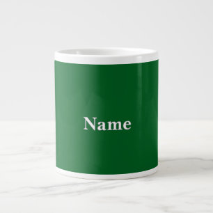 Personalize Forest Green Giant Coffee Mug