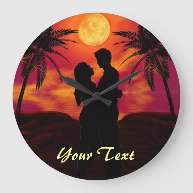 Personalize Forever Love#2  Wall clock (Front)