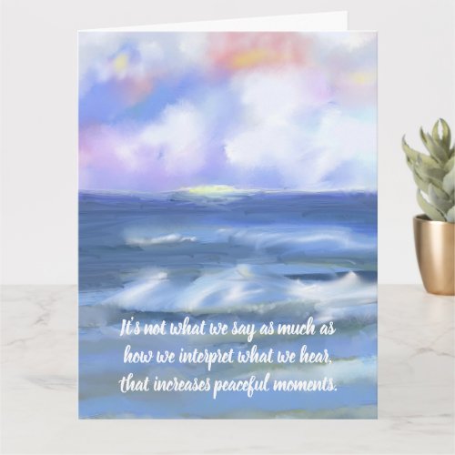 Personalize Friendship Quote Thank You Card