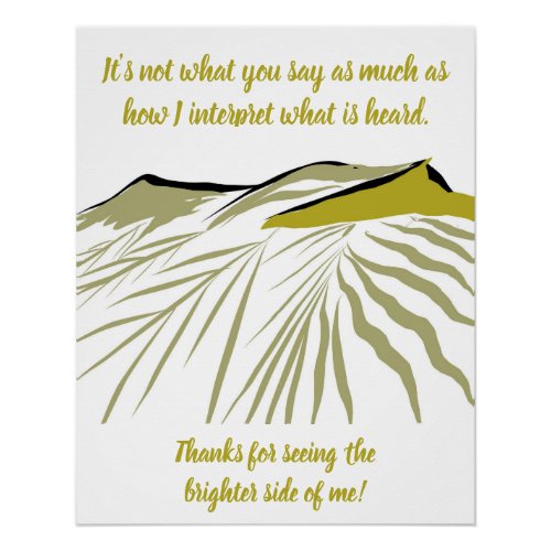 Personalize Friendship Quote Thank You Poster