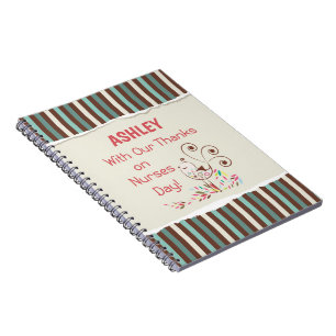 Personalize, From Group, Happy Nurses Day, Bird Notebook