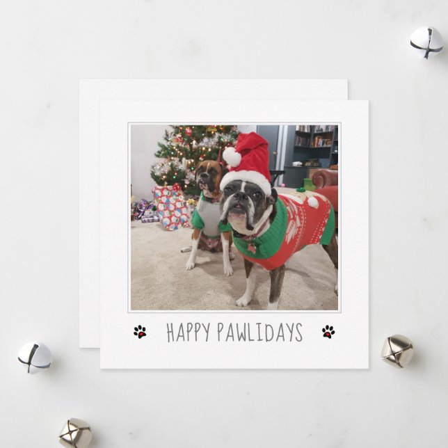 Personalize From the Dog Christmas Holiday Card (Front/Back In Situ)