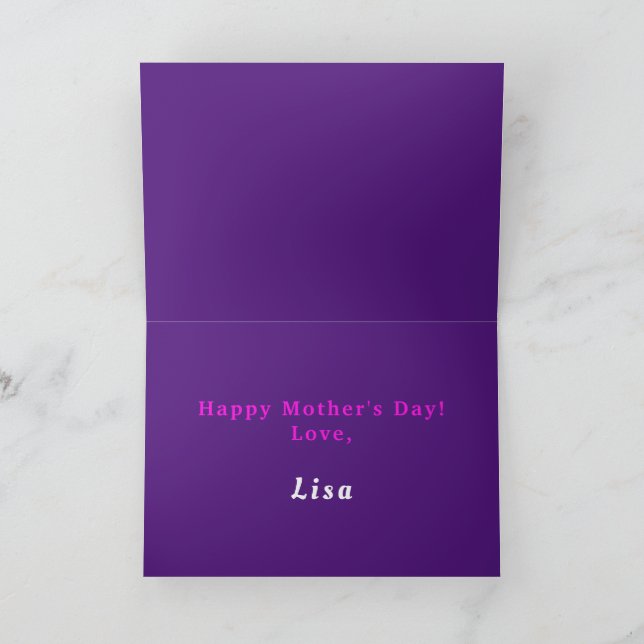 Personalize Funny Mother's Day Card, Favorite Chil Thank You Card (Inside)