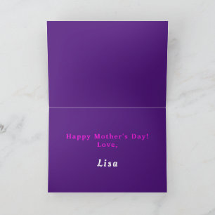 Personalize Funny Mother's Day Card, Favorite Chil Thank You Card