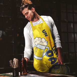Personalize Funny Unbeerlievable Dad Apron