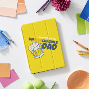 Personalize Funny Unbeerlievable Dad iPad Pro Cover