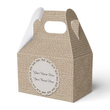 Personalize Gable Favor Box