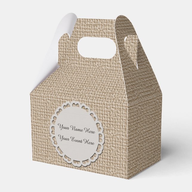Personalize Gable Favor Box (Front Side)