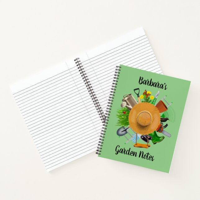 Personalize Gardeners  Notebook (Inside)