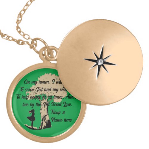 Personalize Girl Scout Necklace
