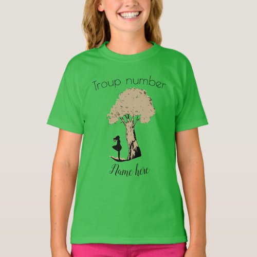 Personalize Girl Scout T_Shirt