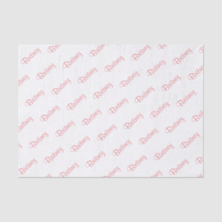 Personalize: Girls Name Pink Birthday Party Theme Tissue Paper