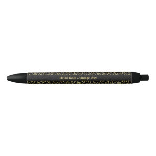 Personalize Gold/Black 60th Birthday Party Favor Pen