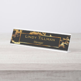 Granite Desk Name Plates Zazzle