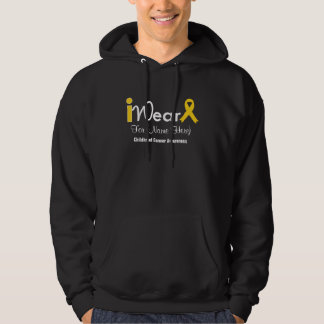 Personalize Gold Ribbon Childhood Cancer Hoodie