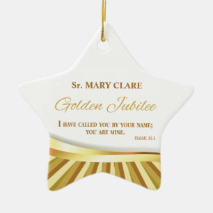 Personalize, Golden Jubilee of Religious Life, Ceramic Ornament