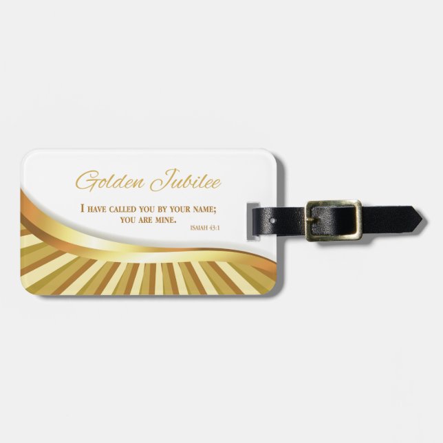 Personalize, Golden Jubilee of Religious Life Luggage Tag (Front Horizontal)