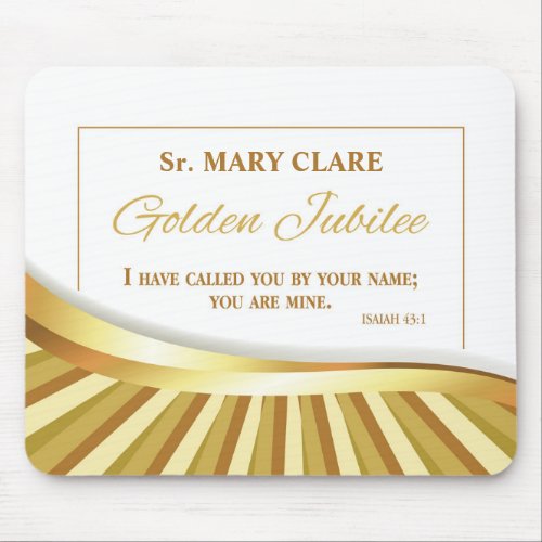 Personalize Golden Jubilee of Religious Life Mouse Pad