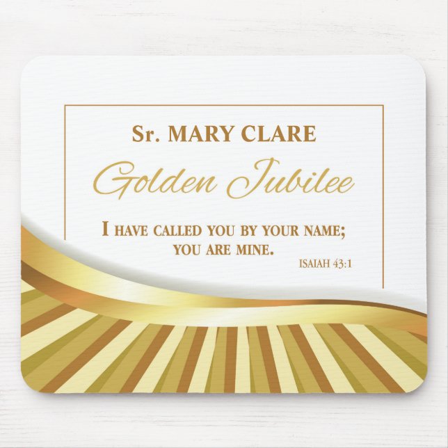 Personalize, Golden Jubilee of Religious Life Mouse Pad (Front)