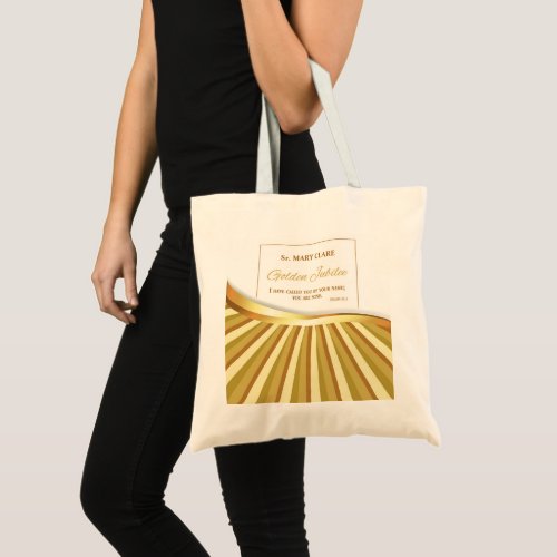 Personalize Golden Jubilee of Religious Life Tote Bag
