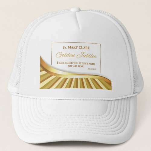 Personalize Golden Jubilee of Religious Life Trucker Hat