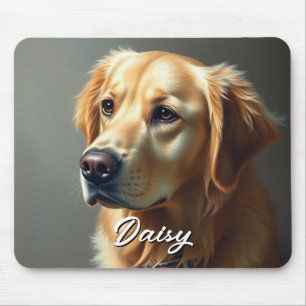 Personalize Golden Retriever Mouse Pad