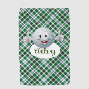 Personalize Golf Emoji Towel