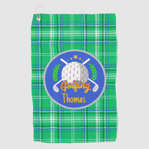 Personalize Golf Green Golf Towel
