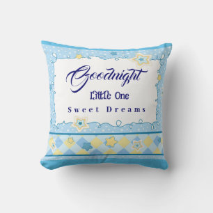 Personalize Goodnight Little One Sweet Dreams Throw Pillow