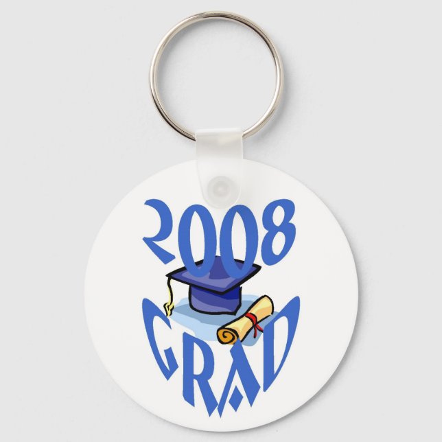 Personalize Graduation 2008 Key Chain Keychain (Front)