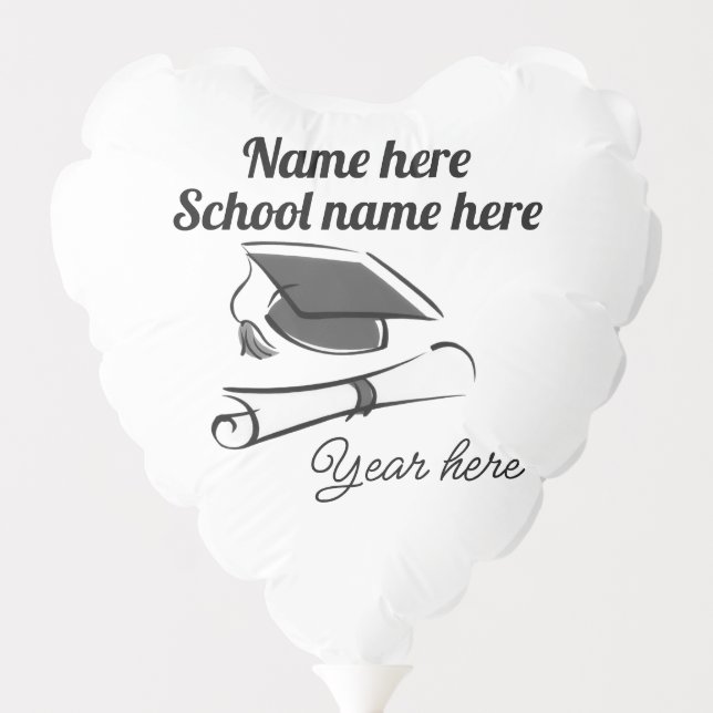 Personalize Graduation Balloon (Back)