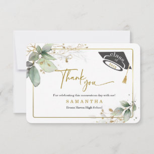 Personalize Graduation Thank you card