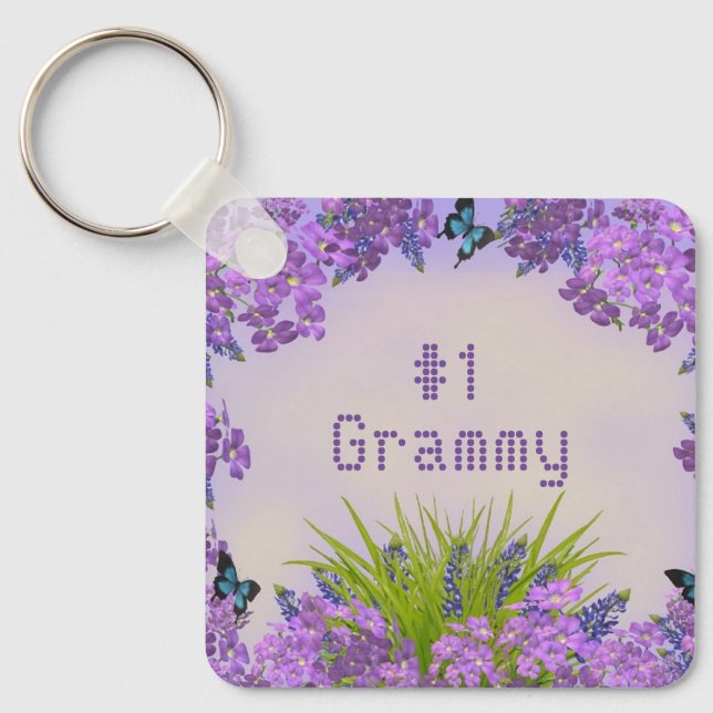 Personalize  Grammy "Happy Mother's Day" Keychain (Front)