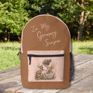 Personalize Grandmother Name Woodland Diaper Bag