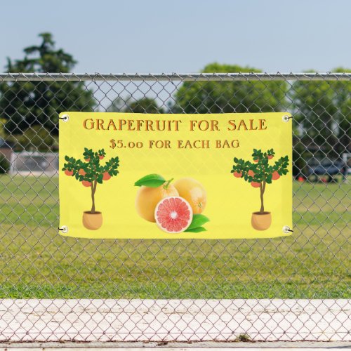 Personalize Grapefruit For Sale Fruit Stand  Banner