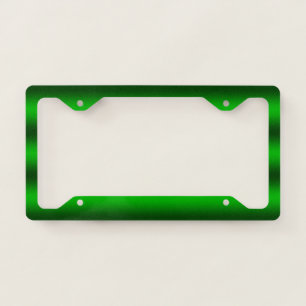 Personalize - Green ombre gradient background License Plate Frame