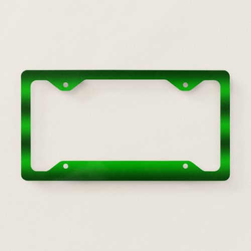 Personalize _ Green ombre gradient background License Plate Frame