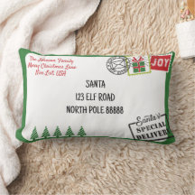 Personalize Green Santa Letter Christmas