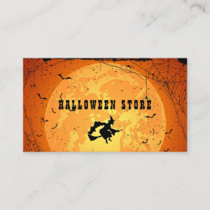 Personalize Halloween Store Pumpkin Patch Business Card