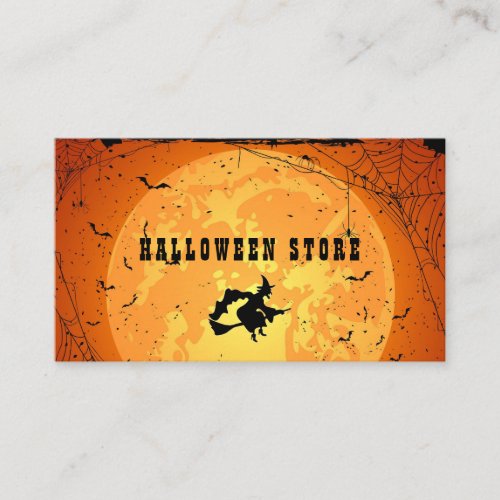 Personalize Halloween Store Pumpkin Patch Business Card