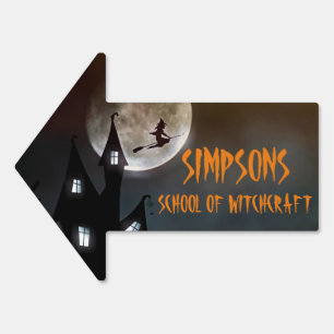 Personalize Halloween Yard Sign with H Frame