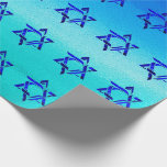 Personalize HANUKKAH HEBREW STARS Wrapping Paper<br><div class="desc">HAPPY HANUKKAH Holiday style Wrapping Paper with Chanukah symbol - Hebrew Magen David / stars of David/ PERSONALIZED CUSTOM Gift Wrap! Holiday Wrapping Paper perfect to festive during the season. . Unique Hanukkah wrapping paper for your gifts! Could be personalized with your text, your favorite picture or memory. Put a...</div>