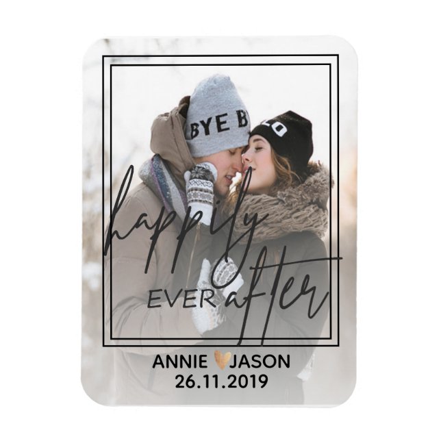 Personalize | Happily Ever After | keepsake Magnet (Vertical)