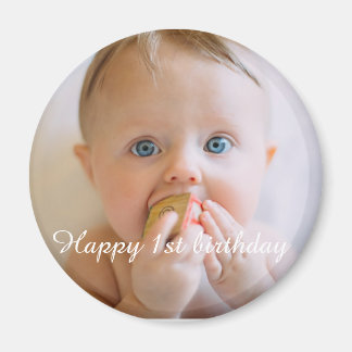 personalize happy birthday photo keepsake magnet