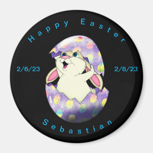 Personalize Happy Easter magnet