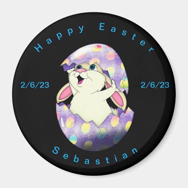 Personalize Happy Easter magnet (Front)