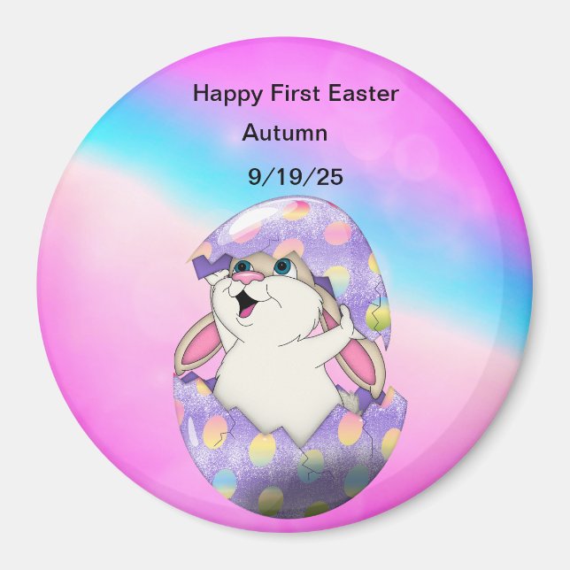 Personalize Happy Easter magnet (Front)